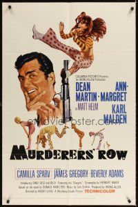 7b595 MURDERERS' ROW 1sh '66 art of spy Dean Martin as Matt Helm & sexy Ann-Margret by McGinnis!