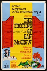 7b780 SHOOTING OF DAN McGREW 1sh '65 Dangerous Dan & the lowdown lady known as Lou!