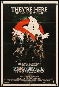 7c401 GHOSTBUSTERS Aust 1sh '84 Bill Murray, Aykroyd & Harold Ramis are here to save the world!