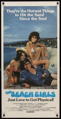 7c462 BEACH GIRLS Aust daybill '82 Debra Blee, Val Kline, the hottest things to hit the sand!