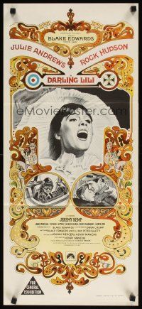 7c533 DARLING LILI Aust daybill '70 Julie Andrews, Rock Hudson, Blake Edwards!