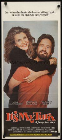 7c667 IT'S MY TURN Aust daybill '80 Jill Clayburgh embraces Mr. Wrong Michael Douglas!