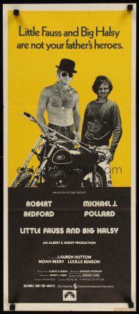 7c692 LITTLE FAUSS & BIG HALSY Aust daybill '70 barechested Robert Redford & Michael J. Pollard!