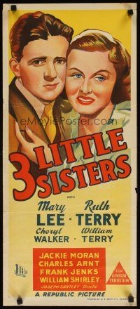 7c908 THREE LITTLE SISTERS Aust daybill '44 Mary Lee, Ruth Terry & Cheryl Walker!