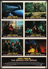7c391 STAR TREK III Aust LC poster '84 The Search for Spock, cool sci-fi images of cast!