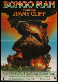 7c250 BONGO MAN German '81 super close up of reggae singer Jimmy Cliff performing!
