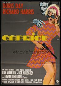 7c255 CAPRICE German '67 pretty Doris Day, Richard Harris, different art!