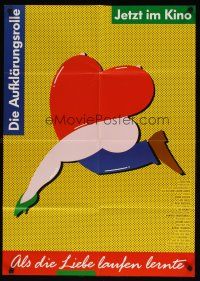 7c269 DIE AUFKLARUNGSROLLE German '88 great wacky artwork from sex documentary!