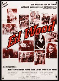 7c272 ED WOOD German film festival poster 90s many wonderful images!