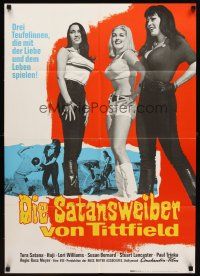 7c275 FASTER, PUSSYCAT! KILL! KILL! German '67 Russ Meyer, Tura Satana, Haji, sexy superwomen!