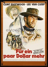 7c276 FOR A FEW DOLLARS MORE German R78 Sergio Leone, Casaro art of Eastwood & Klaus Kinski!