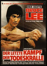 7c281 GAME OF DEATH II German '81 Si wang ta, great action image of Bruce Lee!