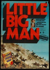 7c318 LITTLE BIG MAN red title style German '71 Dustin Hoffman as most neglected hero!