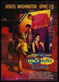 7c330 MO' BETTER BLUES German '90 Denzel Washington, Wesley Snipes, A Spike Lee Joint!
