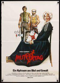 7c334 MOTHER'S DAY German '80 wild horror comedy art of severed head in a box!