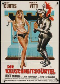 7c341 ON MY WAY TO THE CRUSADES I MET A GIRL WHO German '67 art of sexy Monica Vitti & knight!
