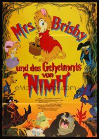7c361 SECRET OF NIMH German '82 Don Bluth, cool mouse fantasy cartoon artwork!