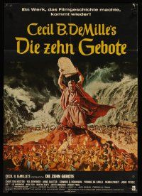 7c373 TEN COMMANDMENTS German R70s directed by Cecil B. DeMille, Charlton Heston, Yul Brynner!