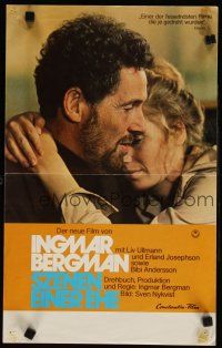 7c170 SCENES FROM A MARRIAGE German 12x19 '75 Ingmar Bergman, Liv Ullmann, Erland Josephson