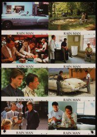 7c179 RAIN MAN German LC poster '88 Dustin Hoffman holding radio, directed by Barry Levinson!