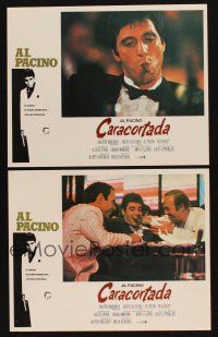 7c154 SCARFACE set of 2 Mexican LCs '83 Al Pacino as Tony Montana, Robert Loggia!