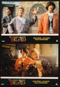 7c017 BILL & TED'S EXCELLENT ADVENTURE set of 2 Spanish LCs '89 Keanu, Alex Winter, George Carlin!