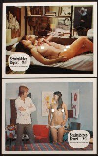 7c211 CAMPUS SWINGERS set of 12 German LCs '81 super sexy images of naked Ingrid Steeger!