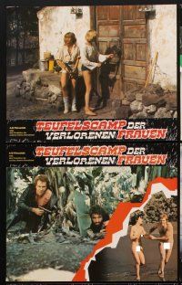 7c203 TERRIFYING CONFESSIONS OF CAPTIVE WOMEN set of 16 German LCs '77 raging jungle of lust!