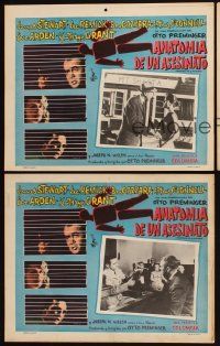 7c142 ANATOMY OF A MURDER set of 3 Mexican LCs '59 Otto Preminger, Jimmy Stewart, Lee Remick!
