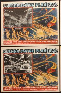 7c135 BATTLE IN OUTER SPACE set of 6 Mexican LCs '60 Daisenso, Toho, space declares war on Earth!