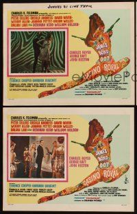 7c145 CASINO ROYALE set of 3 Mexican LCs '67 David Niven, Andress, all-star James Bond spy spoof