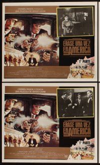 7c125 ONCE UPON A TIME IN AMERICA set of 8 Mexican LCs '84 De Niro, James Woods, Sergio Leone!