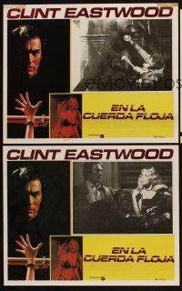 7c151 TIGHTROPE set of 3 Mexican LCs '84 Clint Eastwood is a cop on the edge, Genevieve Bujold!