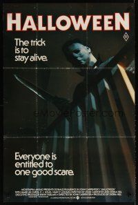 7d062 HALLOWEEN Aust 1sh '79 John Carpenter classic, best different image of Michael Myers!