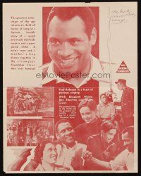 7d057 BIG FELLA Australian herald '37 Paul Robeson in a feast of glorious singing!
