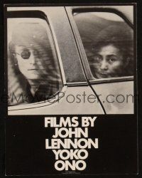 7d006 FILMS BY JOHN LENNON & YOKO ONO herald '80 cool photo of John & Yoko by Iain MacMillan!