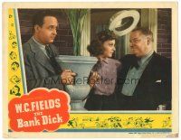 7d308 BANK DICK LC '40 Una Merkel watches dad W.C. Fields tipping his hat to Grady Sutton!