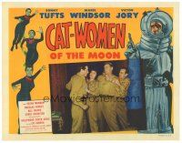 7d315 CAT-WOMEN OF THE MOON LC '53 Marie Windsor comes between Sonny Tufts & Victor Jory!