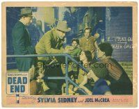 7d320 DEAD END LC '37 Allen Jenkins watches Humphrey Bogart give advice to the Dead End Kids!