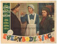 7d324 EVERYBODY SING LC '38 great close up of young Judy Garland & angry housemaid Fanny Brice!