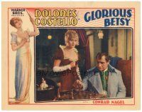 7d326 GLORIOUS BETSY LC '28 Dolores Costello looks worried by Amato as Napoleon playing chess!