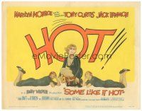 7d299 SOME LIKE IT HOT TC '59 sexy Marilyn Monroe with Tony Curtis & Jack Lemmon in drag!