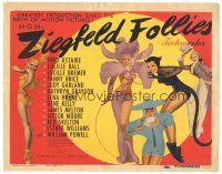 7d302 ZIEGFELD FOLLIES TC '45 great sexy George Petty art of five ladies, including a catwoman!