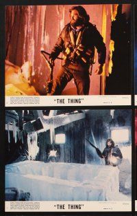 7d011 THING 8 8x10 mini LCs '82 Kurt Russell, John Carpenter sci-fi/horror remake of 1951 original!