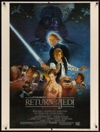 7f014 RETURN OF THE JEDI style B 30x40 '83 George Lucas classic, Hamill, Harrison Ford, Sano art