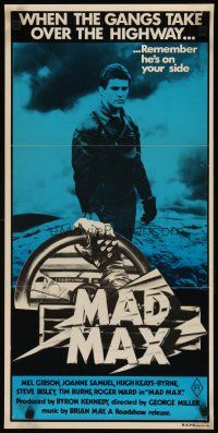 7f192 MAD MAX Aust daybill R81 Mel Gibson, George Miller classic, remember he's on your side!