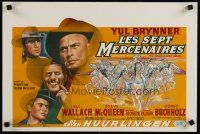 7f433 MAGNIFICENT SEVEN Belgian R71 Yul Brynner, Steve McQueen, John Sturges' 7 Samurai western!