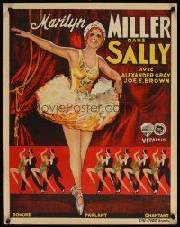 7f396 SALLY pre-war Belgian '29 different full-length art of pretty ballerina Marilynn Miller!