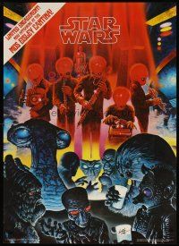 7f006 STAR WARS Factors commercial poster '77 by artist Bill Selby, George Lucas classic sci-fi!