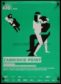 7f273 ZABRISKIE POINT Czech 17x23 R08 Michelangelo Antonioni's bizarre movie about teen sex!